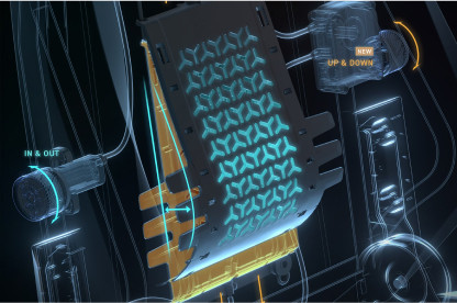 Mechanical view of Secretlab TITAN Evo L-Adapt Lumbar Support System
